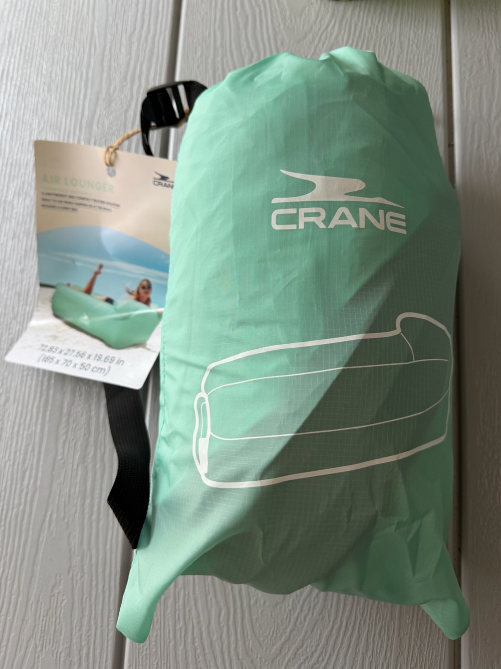 Crane Air Lounger like new size 72.3*27.56*19.69 in (185*70*50 cm)